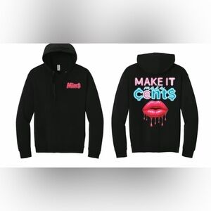 Black Hoodie with Graphic Print